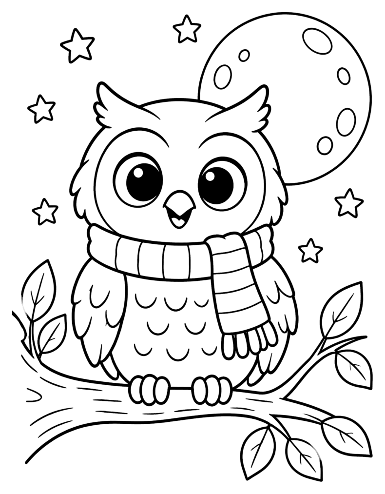 Autumn owl from Fall Fun